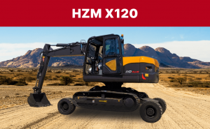 Мини-экскаватор колесно-гусеничный HZM X120